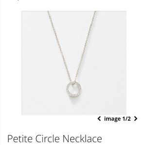 Touchstone Crystal Petite Circle Necklace New in Box